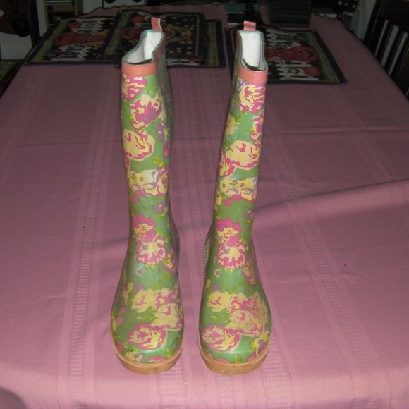 Colored Rubber Boots Women size 9 - Picture 1 of 5